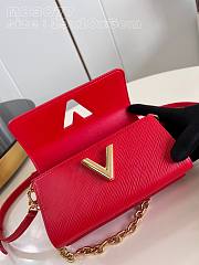Fortok Louis Vuitton Twist West Pochette Bag Red M83593 19x10x6cm - 3
