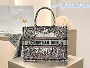 Fortok Dior Book Tote Flower Embroidery 36x28x16cm - 1