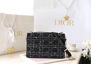 Fortok Dior Miss Bag Black Cannage Tweed 24x14x7.5cm - 6