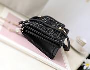 Fortok Dior Miss Bag Black Cannage Tweed 24x14x7.5cm - 5