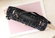 Fortok Dior Miss Bag Black Cannage Tweed 24x14x7.5cm - 4