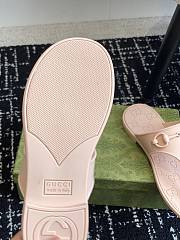 Fortok Gucci Thong Sandals With Horsebit Beige Rubber - 2