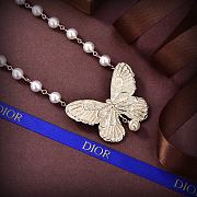 Fortok Dior Letter CD Butterfly Necklace - 6