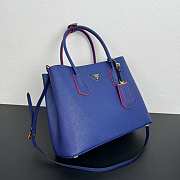 Fortok Prada Double Bag Dark Blue 33x25x14.5cm - 2