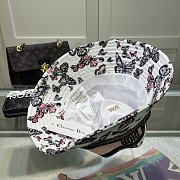 Fortok Dior D-Bobby Toile De Jouy Mexico Small Brim Bucket Hat White & Pink - 6