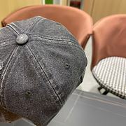 Fortok Dior Denim Baseball Cap in Grey - 3