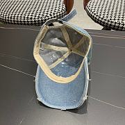 Fortok Dior Denim Baseball Cap in Light Blue - 3