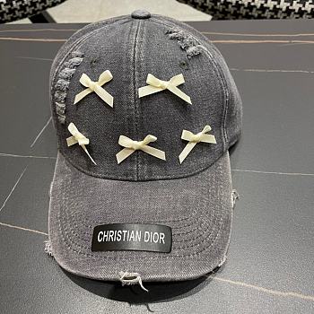 Fortok Dior Denim Baseball Cap in Grey