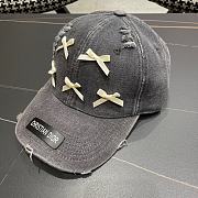 Fortok Dior Denim Baseball Cap in Grey - 2