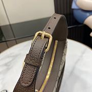 Fortok Gucci Ophidia GG Super Mini Shoulder Bag Beige & Ebony GG Supreme Canvas 772308 20x14.5x4cm - 6
