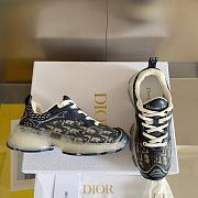 Fortok Dior Vibe Sneaker Deep Blue Oblique Technical Fabric and Transparent Rubber - 5