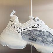 Fortok Dior Vibe Sneaker Grey Oblique Technical Fabric and Transparent Rubber - 6