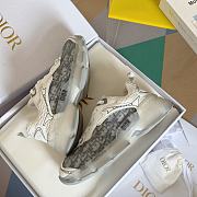 Fortok Dior Vibe Sneaker Grey Oblique Technical Fabric and Transparent Rubber - 3