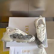 Fortok Dior Vibe Sneaker Grey Oblique Technical Fabric and Transparent Rubber - 4