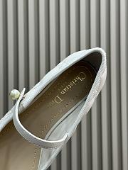 Fortok Dior Ballet Flat White Quilted Cannage Calfskin  - 2