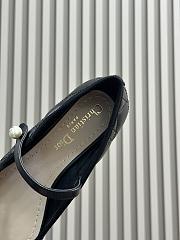 Fortok Dior Ballet Flat Black Quilted Cannage Calfskin - 3