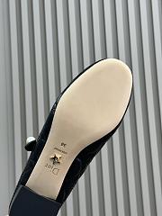 Fortok Dior Ballet Flat Black Quilted Cannage Calfskin - 5