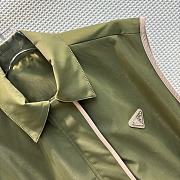 Fortok Prada Double-pocket Nylon Vest Jacket Green - 6