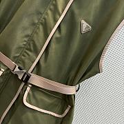 Fortok Prada Double-pocket Nylon Vest Jacket Green - 2