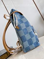 Fortok Louis Vuitton Montsouris Backpack Blue Denim M40708 32x40x19cm  - 6