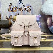 Fortok Louis Vuitton  Backup Backpack Monogram Empreinte Leather Pink M47074 20x22x14cm - 1