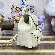 Fortok Louis Vuitton  Backup Backpack Monogram Empreinte Leather Cream M47106 20x22x14cm - 6