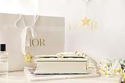 Fortok Dior Miss Dior Top Handle Bag White Lamskin 24x14x7.5cm - 2