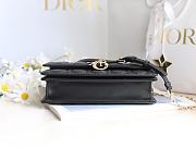 Fortok Dior Miss Dior Top Handle Bag Black Lamskin 24x14x7.5cm - 4