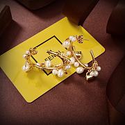 Fortok Fendi Earrings With Pearls  - 6
