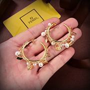 Fortok Fendi Earrings With Pearls  - 4