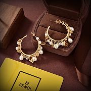Fortok Fendi Earrings With Pearls  - 3