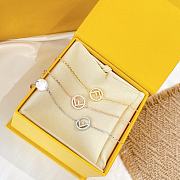Fortok Fendi Full Diamond Letter Bracelet Gold/Silver/Gold Rose - 1