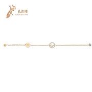 Fortok Fendi Full Diamond Letter Bracelet Gold/Silver/Gold Rose - 6