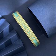 Fortok Dior Code Bangle Gold-Finish Metal in Purpla and Green Lacquer - 3