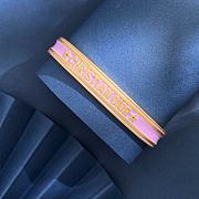 Fortok Dior Code Bangle Gold-Finish Metal in Purpla and Green Lacquer - 2