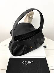 Fortok Celine Medium Polly Bag In Supple Calfskin Black 33x19x9cm - 2