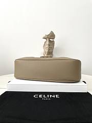 Fortok Celine Medium Polly Bag In Supple Calfskin Brown Sepia 33x19x9cm - 3