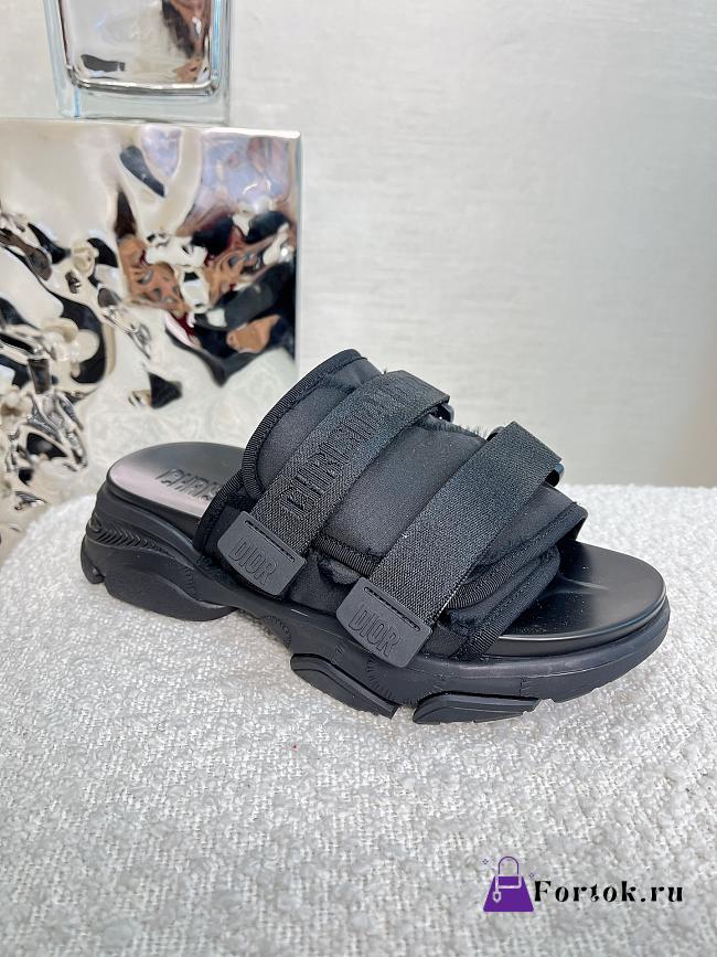 Fortok Dior D-Wander Sandals in Black - 1