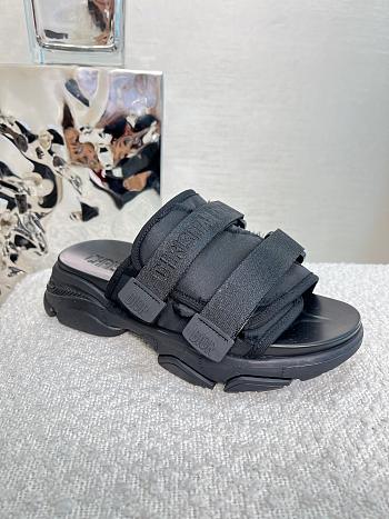 Fortok Dior D-Wander Sandals in Black