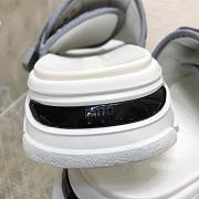 Fortok Dior D-Wander Sandals Grey Dior Oblique Technical Fabric - 3