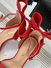 Fortok Dior Heeled Sandal Red Suede Calfskin - 3