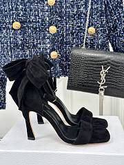 Fortok Dior Heeled Sandal Black Suede Calfskin - 1