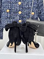 Fortok Dior Heeled Sandal Black Suede Calfskin - 5