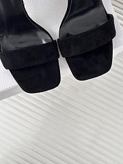 Fortok Dior Heeled Sandal Black Suede Calfskin - 2