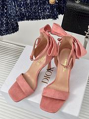 Fortok Dior Heeled Sandal Pink Suede Calfskin - 3