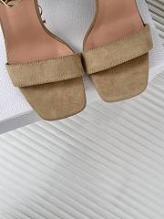 Fortok Dior Heeled Sandal Beige Suede Calfskin - 4