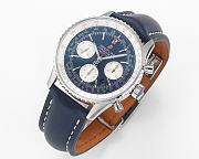 Fortok Breitling Breitling Navitimer Watch Blue 43mm - 5