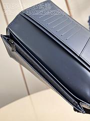 Fortok Louis Vuitton Zippy Vertical Wallet Dark Blue Monogram Shadow Calfskin Leather M83381 10x19x2cm - 4