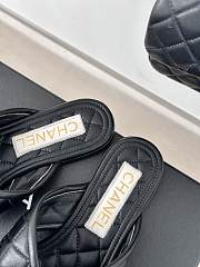Fortok Chanel Double C Flip Flops in Black - 2