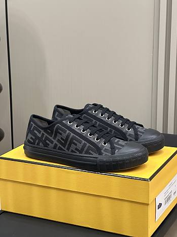 Fortok Fendi Domino Sneakers in Black